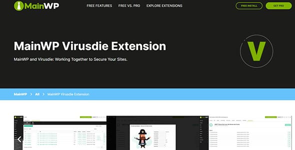 MainWP Virusdie Extension for WordPress