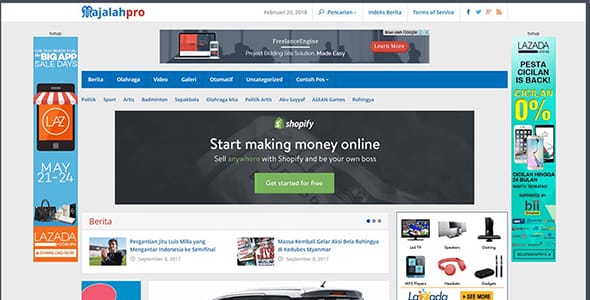 Majalahpro WordPress Theme by Gian MR