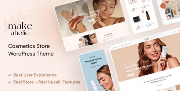 Makeaholic Beauty Cosmetics WordPress Theme