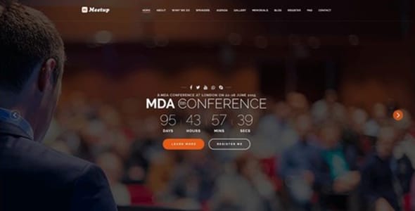 Meetup Conference Event WordPress Theme
