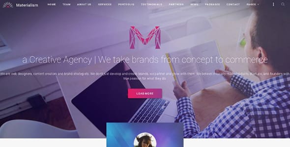 Materialism WordPress Theme by TeslaThemes