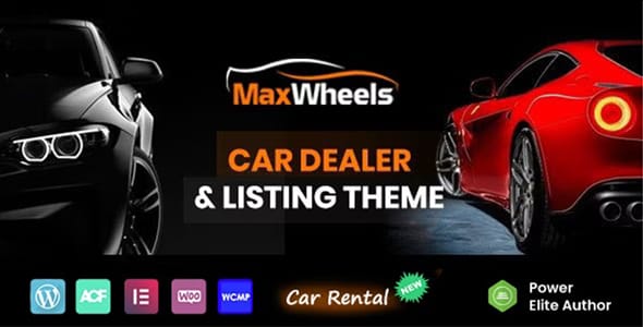 Maxwheels Car Dealer Automotive and Classified Multivendor WordPress Theme