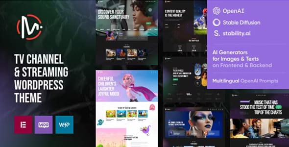 MediaFlex TV Channel and Streaming WordPress Theme