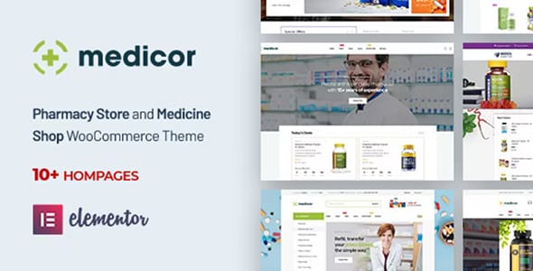 Medicor Medical Clinic and Pharmacy WooCommerce WordPress Theme