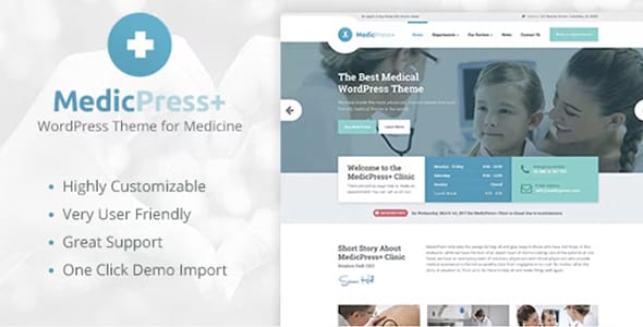 MedicPress Medical Clinics and Private Doctors WordPress Theme