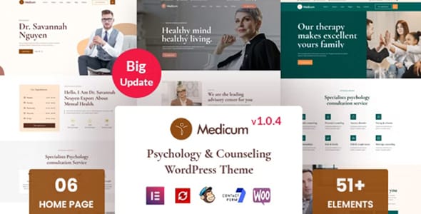 Medicum Psychology and Counseling WordPress Theme