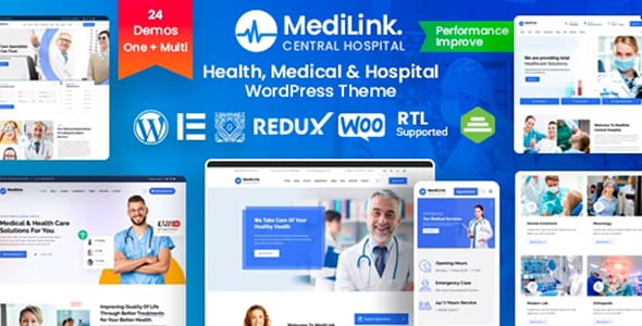 Medilink Health and Medical WordPress Theme