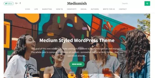 Mediumish WordPress Theme by WowThemesNet