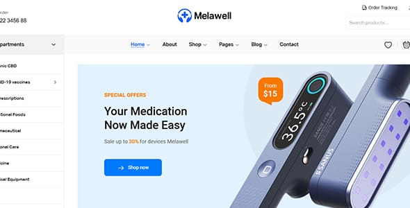 Melawell WordPress Theme by Duy Nguyen