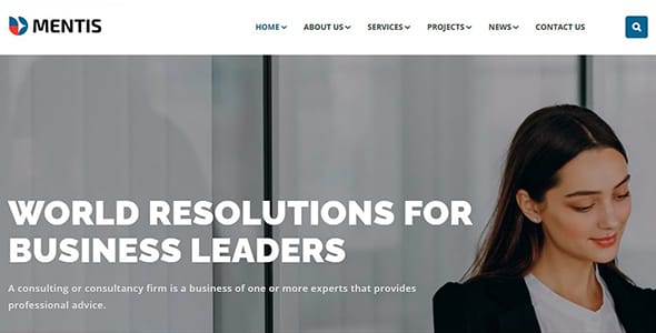 Mentis WordPress Theme by RedExp