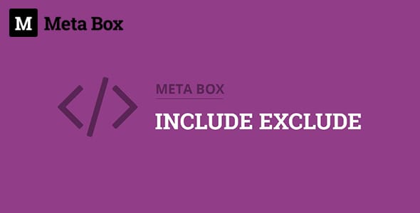 Meta Box Include Exclude for WordPress