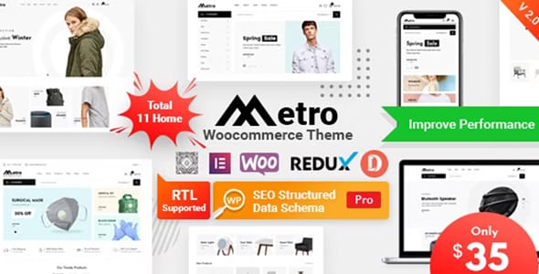 Metro Minimal WooCommerce WordPress Theme