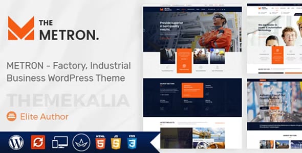 METRON Industrial Business HTML Template