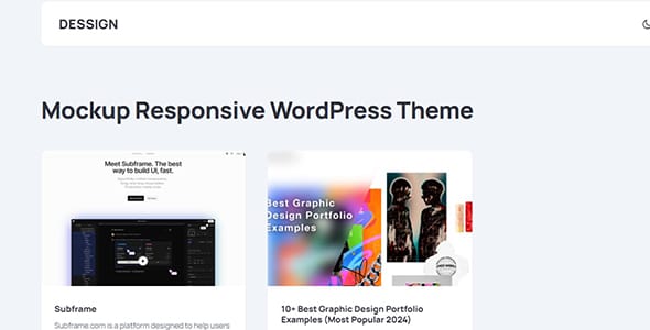 Mockup Responsive WordPress Theme by Marios Lublinski