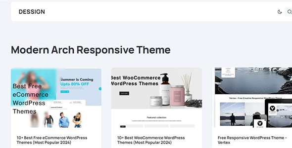 Modern Arch Responsive WordPress Theme by Marios Lublinski