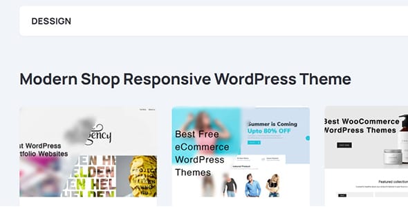Modern Shop Responsive WordPress Theme by Marios Lublinski