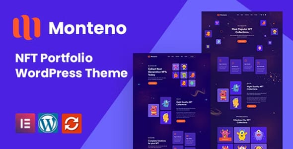 Monteno NFT Portfolio WordPress Theme