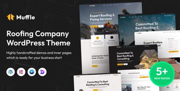 Muffle Roofing Company WordPress Theme