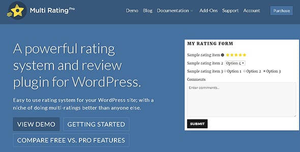 Multi Rating Pro for WordPress