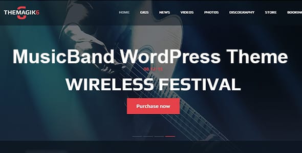 MusicBand WordPress Theme by Musicband