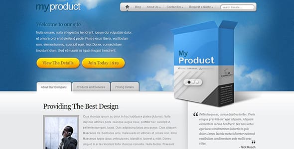 MyProduct WordPress Theme by Elegant Themes