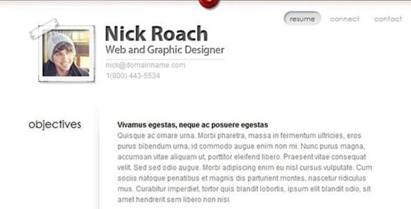 MyResume WordPress Theme by Elegant Themes