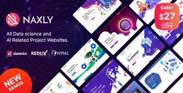 Naxly Data Science and Analytics WordPress Theme