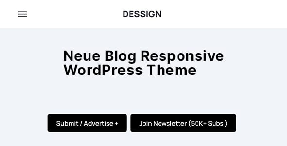 Neue Blog Responsive WordPress Theme by Marios Lublinski
