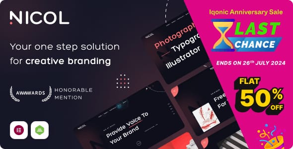 Nicol Fiery Creative Agency WordPress Theme