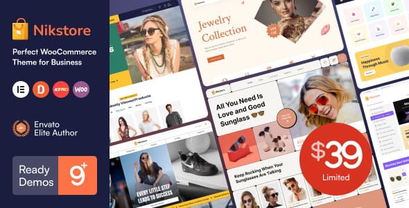Nikstore Fashion Clothing and Jewelry WordPress Theme