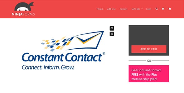Ninja Forms Constant Contact for WordPress