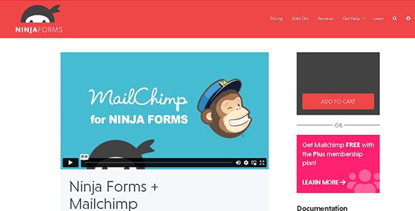 Ninja Forms Mailchimp for WordPress