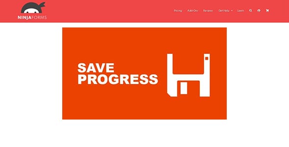 Ninja Forms Save Progress for WordPress