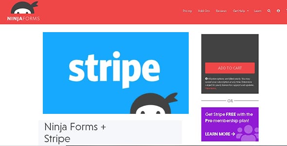 Ninja Forms Stripe for WordPress