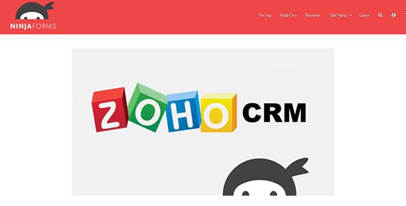 Ninja Forms Zoho CRM for WordPress
