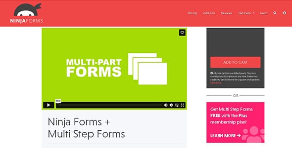 Ninja Forms Multi Part Forms for WordPress