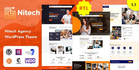 Nitech Agency and Technology Services WordPress Theme