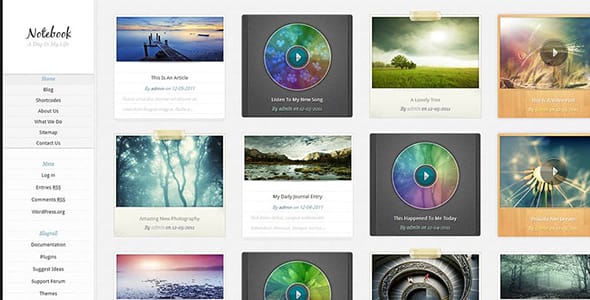Notebook WordPress Theme by Elegant Themes