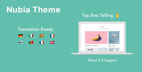 Nubia Blog and Magazine Ghost WordPress Theme