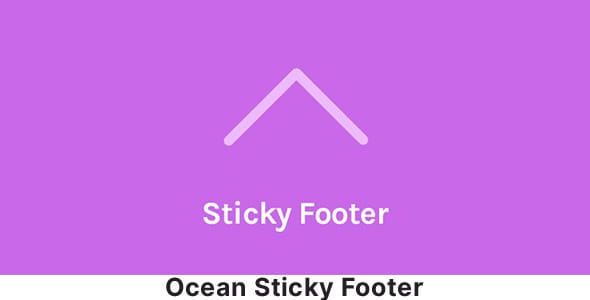 Ocean Sticky Footer for WordPress