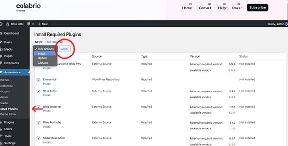 Ohio Importer for WordPress