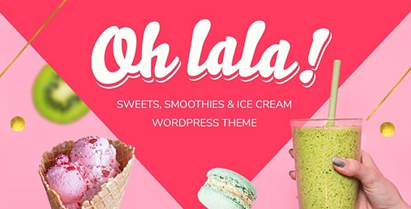 Ohlala Cake Shop Ice Cream and Juice Bar WordPress Theme