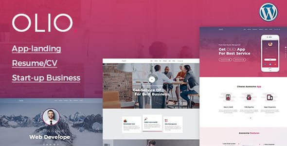 Olio One Page WordPress Theme