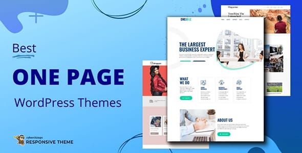 One Page Business Pro WordPress Theme by CyberChimps