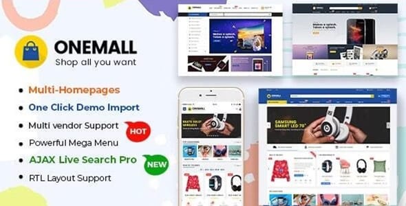 OneMall eCommerce MarketPlace WooCommerce WordPress Theme