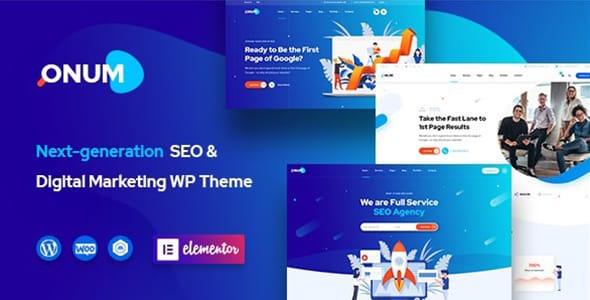 Onum SEO and Marketing Elementor WordPress Theme