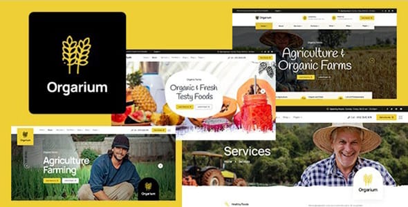 Orgarium Agriculture and Organic Farm WordPress Theme