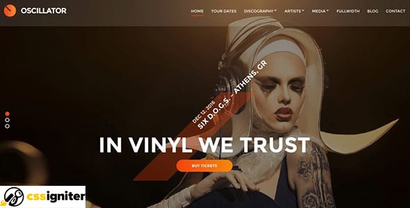 Oscillator WordPress Theme by CSSIgniter