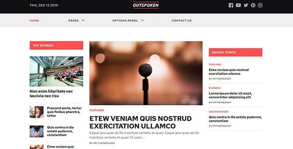Outspoken WordPress Theme by MyThemeShop