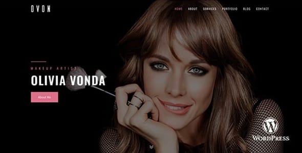 Ovon Makeup Artist WordPress Theme